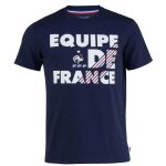10 ans - t - shirt - fff - collection officielle - bleu - manches courtes - enfant