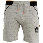 10 ans - short molleton - olympique de marseille - enfant garon - gris - football - respirant