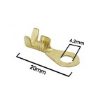 10 cosse a oeillet laiton rondes non isole Ø4. 2mm neuf pour moto cyclo scooter