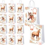 10 pcs sacs cadeaux pour chevaux avec porte noms fte d'anniversaire thme cheval 21 x 15 x 8 cm pour ...