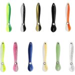 10 piece artificial bionic lures set fish fishing trout zander & perch bait fishing freshwater saltwater ...