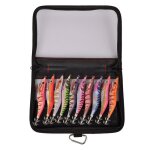 10 pi�ces p�che leurre ensemble 13. 5cm 20g bois crevettes app�ts de p�che calmar gabarits 3. 5 crochet ...