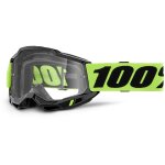 100% accuri ii essential lunettes de motocross, noir - jaune pour hommes