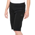 100% airmatic shorts de v�lo pour dames, noir, taille l pour femmes