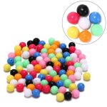 100 pi�ces 6mm 8mm bricolage multicolore mixte p�che gr�ement perles en plastique arr�te pour leurre ...