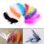 100 pi�ces multicolore dinde marabou bugger plume pour mouche attachant mat�riel app�t faisant offre ...