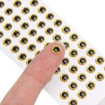 100 pi�ces or 5mm yeux de poisson 3d moul�e souple yeux holographique leurre yeux mouche gabarits artisanat ...