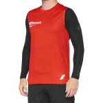 100% r - core concept maillot v�lo, noir - rouge, taille s pour hommes