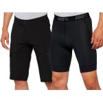 100% ridecamp shorts de v�lo, noir, taille 34 pour hommes