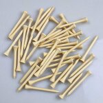 100pcs tees de golf - matriau du rondin - 8, 3 cm