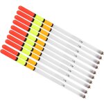 10pcs fishing bobber kit, plastic fishing floats assortment of fishing rod tubes multipurpose baits for ...