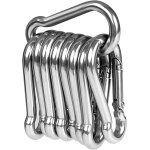 10pcs mousquetons en acier inoxydable 304 r�sistant mousqueton inox 50 mm x 5 mm de qualit� sup�rieure ...