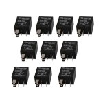 10pcs relais 5pin dc 12v 20a / 30a pour contr�ler equipement electrique de v�hicule