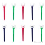 10pcs tees de golf en plastique pe de qualit� sup�rieure, remplacement du t� de griffe de la couronne, ...
