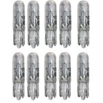 10x ampoule 12v 2w t5 w2x4. 6d transparent compteur tableau de bord voiture moto scooter mobylette