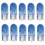10x ampoule 12v 3w t10 bleu w2. 1x9. 5d voiture moto scooter mobylette