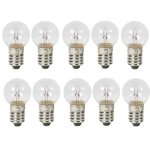 10x ampoule 12v 5w e10 transparent voiture moto scooter mobylette