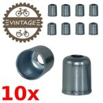 10x embout gaine cable velo cyclomoteur moto 6mm x 10mm acier vintage ville route