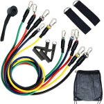 11 pcs bandes de rsistance set expander yoga exercice fitness tubes en caoutchouc bande stretch formation ...