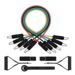 11pcs rsistance set tirez sur corde fitness exercices tension bandes de tension tubes de latex pdale ...