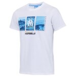 12 ans - t - shirt enfant - olympique de marseille - om - coton - manches courtes - blanc