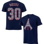 12 ans - t - shirt enfant - psg - lionel messi - bleu - manches courtes - coton