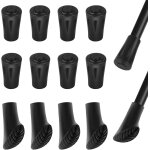12 pices antidrapant btons de marche tampons en caoutchouc, rsistant a labrasion pied de canne d'escalade, ...