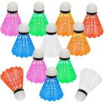 12 pi�ces volants de badminton en plastique balles de badminton