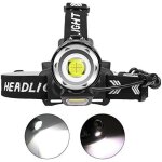 12000 lumens lampe frontale led rechargeable, xhp90 lampes frontales puissante torche frontale haute ...