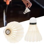 12pcs 1005 volants de badminton durables en plumes oie pour entra?nement sportif (12pcs) - laf