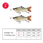 14. 2cm, 27g leurre ensemble brochet coulant de type poisson nageur, appt elidal pour la pche au brochet, ...