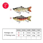 14. 2cm, 27g leurre ensemble brochet coulant de type poisson nageur, appt elidal pour la pche au brochet, ...