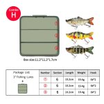 14. 2cm, 27g leurre ensemble brochet coulant de type poisson nageur, appt elidal pour la pche au brochet, ...