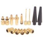 15 pices accessoires pneu vlo compresseur adaptateur ensemble durable cuivre pompe a air gonfleur facile ...