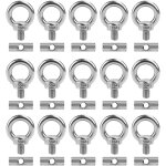 15 pices bute pour rail passepoil inox, bute auvent crochet auvent kit de blocage accessoires rail ...