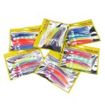 15 pices / lot leurres de pche 12cm pche gabarits leurre pche en mer calmar gabarits appts souples ...