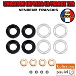 16pcs kit joint injecteur 1. 6 hdi citroen ford peugeot fiat oem : 198299 - 1609848080