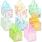 16pcs sacs de chasse aux ?ufs de pques avec poignes, sacs de friandises de pques, sacs de pques non ...