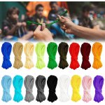 18 x paracord ropes, 3 m parachute rope suitable for various camping activities, paracord bracelet rope ...