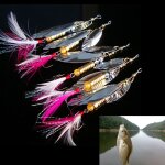 1pc 5. 5g perle fileurs leurre bo�te id�al pour perche saumon brochet truite p�che couleurs al�atoire ...
