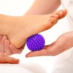 1pc balles de massage rouleau fitness main entranement poigne hrisson physiothrapie soulagement du ...