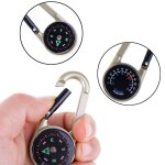 1pc camping randonn�e multifonctionnel porte - cl�s lumineux veilleuse suspendue boussole m�tal zine ...