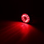 1pcs red clignotant lat�ral led 12v 24v, feu arri�re freinage, d�gagement lampe ronde, camion, remorque, ...