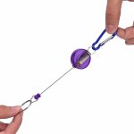 1pc r�tractable bobine porte - badge mouche p�che zingers mousqueton avec porte - carte d'identit� livraison ...