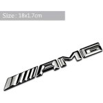 1pcs silver amg logo haut de gamme m�tal sticker corps de corps ext�rieur d�cor auto embl�me badge
