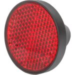 1x reflecteur arriere rond diametre 40mm garde boue rouge velo catadioptre vtt