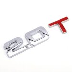 2. 0t� badge autocollant 3d auto - adh�sif en m�tal 1. 3t - 3. 0t, d�corations lat�rales / arri�re / ...