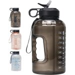 2. 2l nouveau demi - gallon en plastique sport bouteille deau et paille portable espace tasse enfants ...