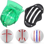 2 / 4 pi�ces mod�le de liner de balle de golf kit d'alignement de golf avec stylos marqueurs, rails maximum, ...