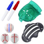 2 / 4 pi�ces mod�le de liner de balle de golf kit d'alignement de golf avec stylos marqueurs, rails maximum, ...